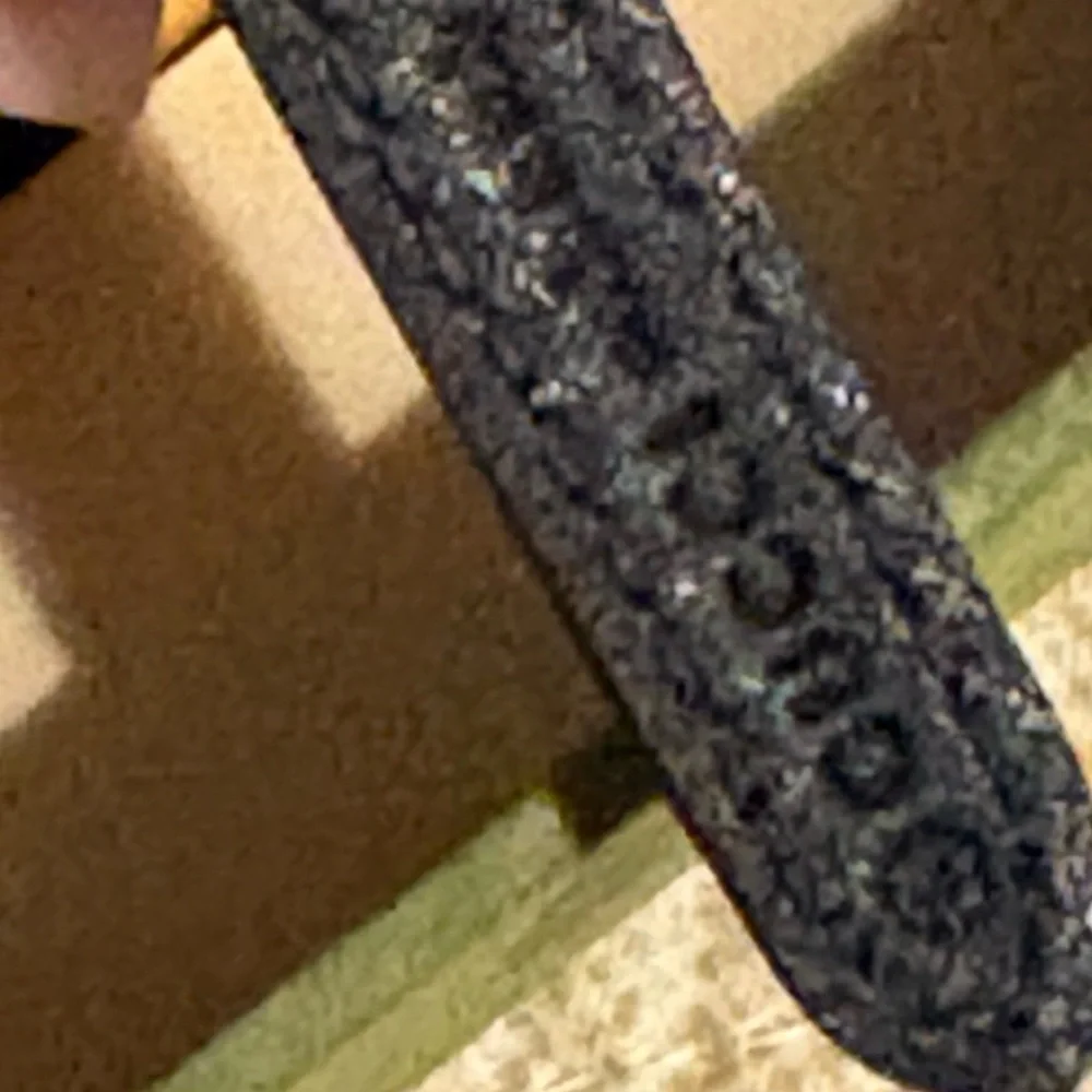 Gucci Black and Gold Logo double strap bracelet .